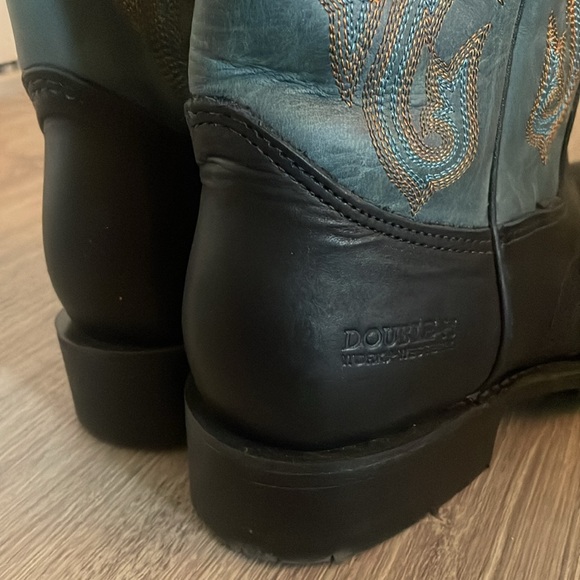 DOUBLE-H Men's Nolen 11" Wide Square Toe Roper Size 9 Work Boots - Picture 6 of 15